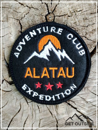 Шеврон «Alatau adventure club. Клуб приключений Алатау»