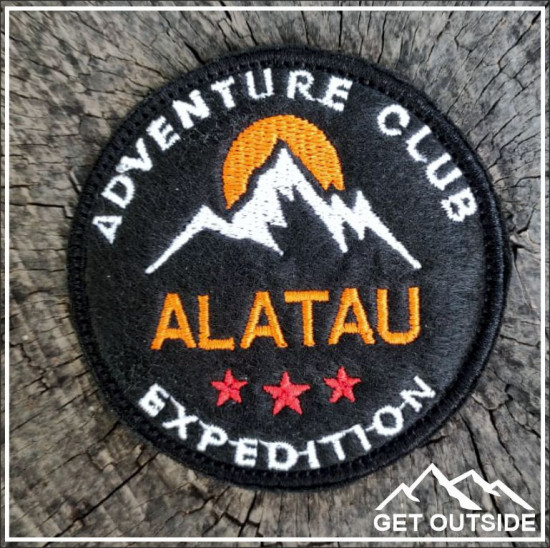 Шеврон «Alatau adventure club. Клуб приключений Алатау»