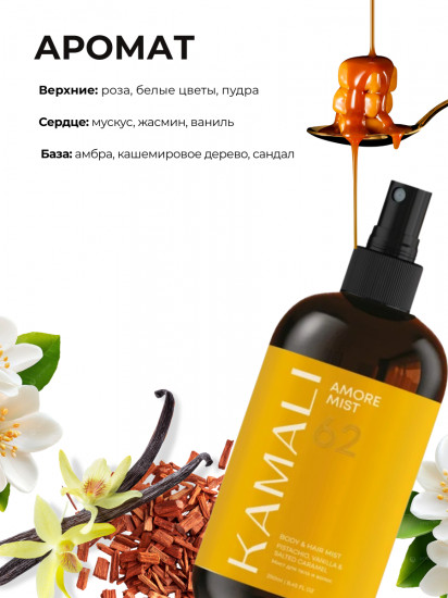 Парфюмированный мист для тела и волос «Amore»