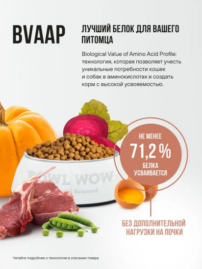 Корм сухой для взрослых собак мелких пород с ягненком, индейкой, рисом и тыквой